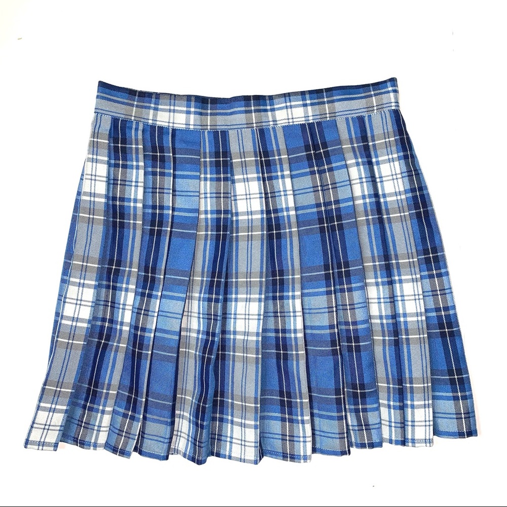 Plaid mini skirt